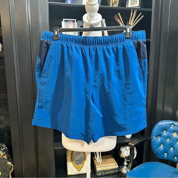 Eddie Bauer Swift MYTH Activewear Shorts 9" Inseam Pacific Blue Size XL - Picture 1 of 9